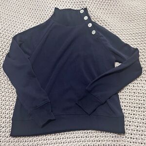 Wide Button-Collar Pullover Sweater